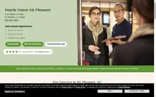 Pearle Vision of Mt Pleasant website