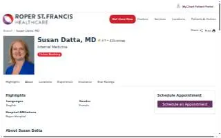 Susan M. Datta, MD website