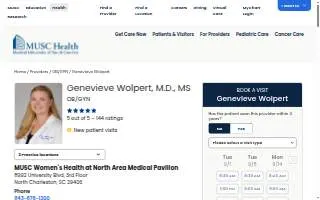 Genevieve Wolpert, MD, MS website