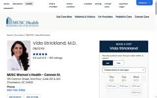 Vida Strickland, M.D. website