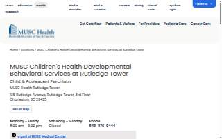 MUSC Children’s Health Developmental Behavioral Services at Rutledge Tower