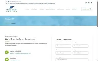 Mental Health HEROES website