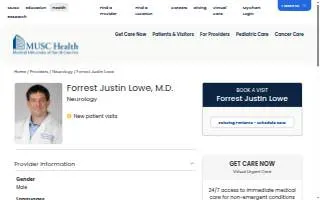 Forrest Justin Lowe, MD website