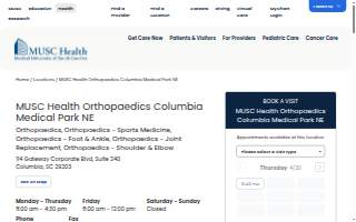 MUSC Health Orthopaedics Columbia Medical Park NE