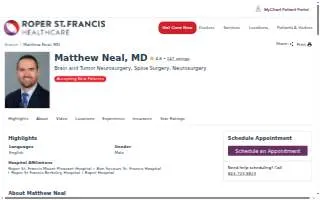 Matthew Neal, MD, MBA website