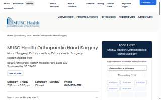 MUSC Health Orthopaedic Hand Surgery