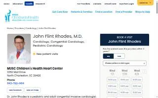 John Flint Rhodes, Jr, MD website