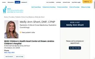 Molly Ann Short, DNP, CPNP website