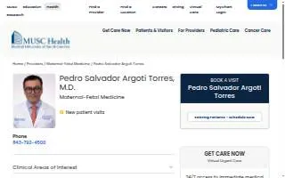 Pedro Salvador Argoti Torres, MD website