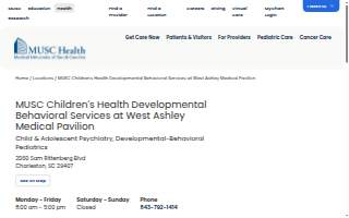 MUSC Children's Health Developmental Behavioral Services at West Ashley Medical Pavilion
