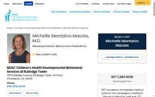 Dr. Michelle M. Macias, MD website