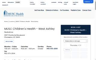 MUSC Children's Health - West Ashley
