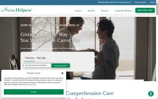 Home Helpers Home Care of Goose Creek website