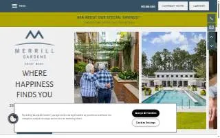 Merrill Gardens at Carolina Park website
