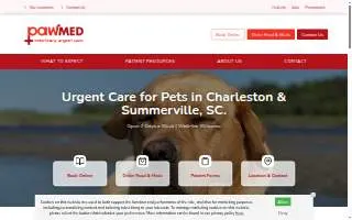 PawMed Veterinary Urgent Care website
