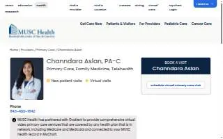 Channdara Aslan, PA-C website
