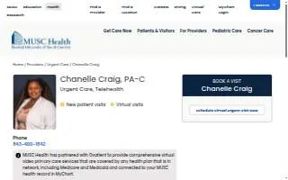 Chanelle Craig, PA-C website