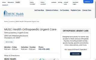 MUSC Health Orthopaedic Urgent Care