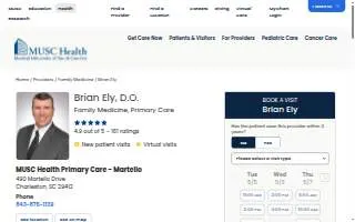 Brian Ely, DO website