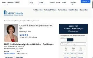 Carol L Blessing-Feussner, PA website