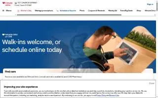 MinuteClinic at CVS of Takoma Park website