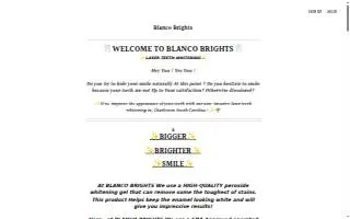 Blanco Brights website