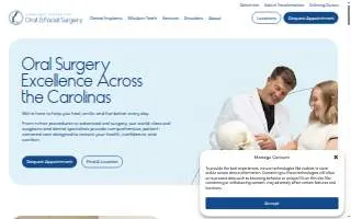 The Center for Oral & Maxillofacial Surgery of Rock Hill website