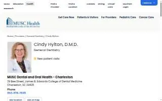 Cindy Hylton, DMD website