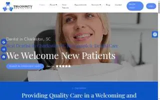 Tri-County Dental Arts website