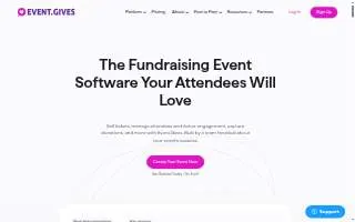 Event.Gives website