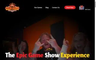 Epic Game Show Experience website