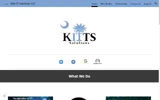 Kitts IT Solutions website