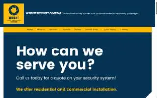 Wright Security Camera Services website
