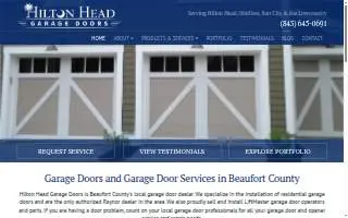 Hilton Head Garage Doors website