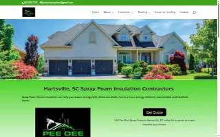 Pee Dee Spray Foam LLC website