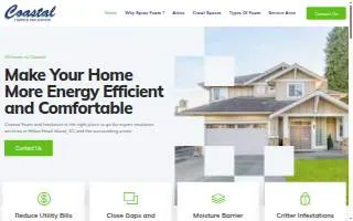 Coastal Foam and Insulation website