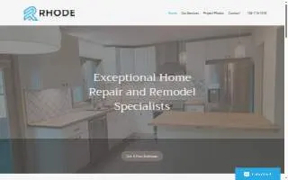 Rhode Construction Co website
