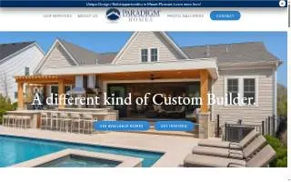 Paradigm Homes website