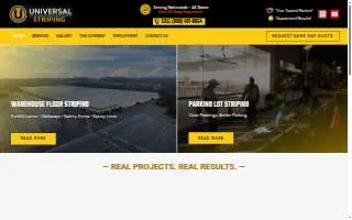 Universal Striping website