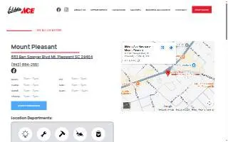 Elder's Ace Hardware-Mount Pleasant website