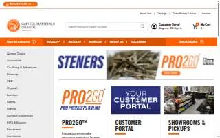 Capitol Materials Coastal of Charleston website