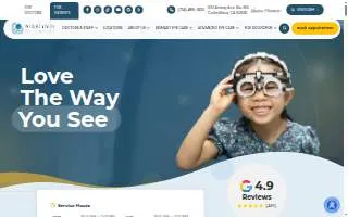 Insight Vision Center Optometry website