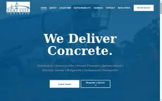 Port City Concrete of Ladson website