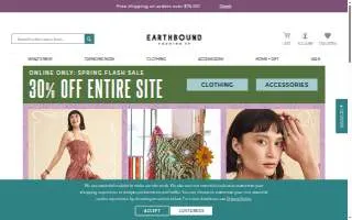 Earthbound Trading Co. of Charleston website