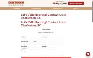 One Touch Flooring of North Charleston website