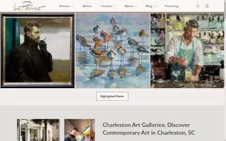 LePrince Fine Art Galleries website