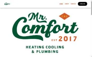 Mr Comfort Heating Cooling And Plumbing website