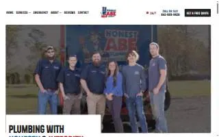 Honest Abe Plumbing LLC website