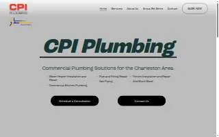 CPI Plumbing Service website