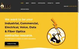 I.C.E. Contractors Inc. website